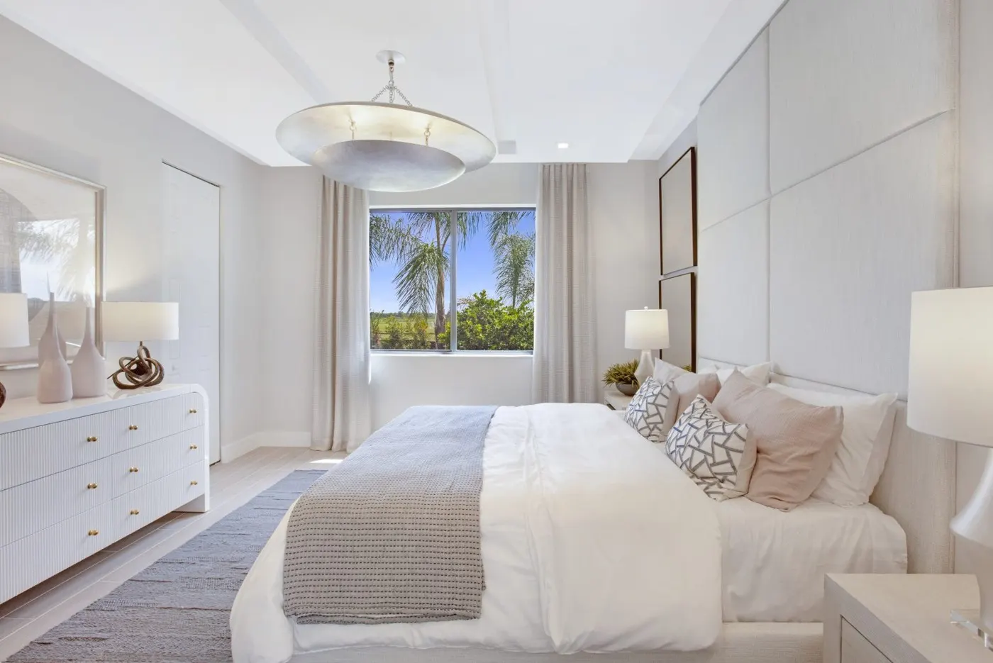 Primary bedroom with natural light